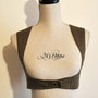 My Oppa gilet Bolero veste steampunk sous poitrine marron boutons, veston jacket harnais
