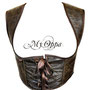 My Oppa Bolero veste simi cuir faux steampunk sous poitrine doré boutons, veston jacket pirate
