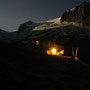 Die Greizer Hütte bei Nacht