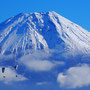 厳寒の富士　富士宮猪之頭林道　1月　