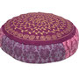 Meditationskissen-rund-10cm-luxus-purpur 2
