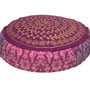 Meditationskissen-rund-10cm-luxus-purpur 4