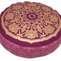 Meditationskissen-rund-10cm-luxus-lotus 2