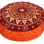 Kleines rundes Meditationskissen Unikat mehrfarbig "India" 3