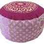 Bodensitzkisssen rund unikat shigornie aubergine 2