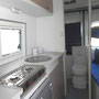 rear bath room, kitchenette and bunk beds