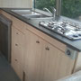 compact kitchen in Coaster bus w/h 4 burner LPG  stove
