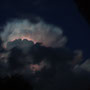 Bei uns im Garten. Gewitter bei Nacht