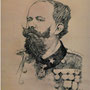 Vittorio Emanuele II (1861-1878), di A.Molino. Carboncino su carta, 2009.