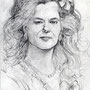 EMMA MARCEGAGLIA, by A.Molino. Pencil on paper, 2000. Price: 5.000 € (taxes and Vat included).