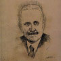 Enrico De Nicola (28 giugno 1946-11 maggio 1948), di A.Molino. Carboncino su carta, 2009.