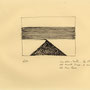 Red sea, from Egyptian desert. Ink on paper. August 1985