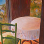 "Solitary Chair", oil on canvas, 40" x 30", 2013. NFS