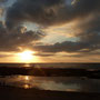 Coucher du soleil  sur la baie de Mohammedia