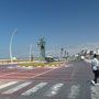 Avenue du bord de mer, à la sortie d'El Jadida