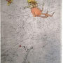 Comme un papillion, Alch./Froiss., signed 1974, 30 x 20,5 sold
