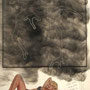 Quel delice…areigne, Fumage/Collage, sign. 1972, 58,5x42,5 sold