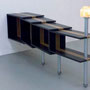 'Crocodile for you'   mdf, bamboe, metal-tube, antique light, 2009,  € 4.000