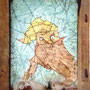 L’athene sauvage, Froiss./Alch., sign. 1975, 29,5x21,5cm  sold