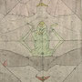 Tantrique,  Froissage/Collage, signed 1974,  52 x 35,5sold