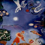 Deckenmalerei im Restaurant "Chagall" in Berlin frei nach Motiven von Marc Chagall