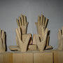 The hands and feet usually are carved from limewood