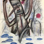 "MAGA Windman: UT-1111-20" | 2020 | gouache, charcoal, pastel, inks on paper | 24 x 18 in (61 x 46 cm)