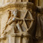 Santes Creus Royal Monastery, detail of a pilar - Spain -