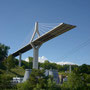 Poya Bridge worksite in 2013, Fribourg - Switzerland -