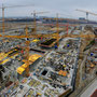 The worksite of new main railway station of Vienna, 2011- Austria -