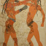 Athens,  National Museum of archaeology, The boxing children, Mycenien period, XVIe C  bc. J.-C, - Greece -