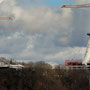 Panorama -Poya Bridge worksite in 2014, Fribourg - Switzerland -