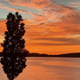 Sonnenuntergang mit Panoramablick