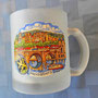 Vintage Heidelberg frosted glass mug cup 