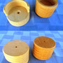 Wood pole sockets Graber 1½” diameter; finish: natural; for use with 1 1/8” decorator wood poles