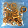 28 Wood pole rings 2¾" light brown color