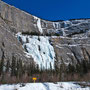 Columbia Icefield, gefrorener Wasserfall