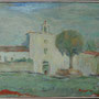 Il convento di Padre Pio, olio, 1948 (37x28)