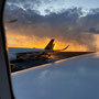 Abendstimmung am Flughafen