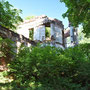 Schlossruine Onuskis an der Grenze zu Kurland-Lettland, Litauen (2018), Parkseite