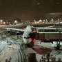 In Frankfurt angekommen und Schneechaos