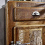comodino +legno +riciclato +frigo +cassetto +vintage