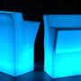 LED Theke "Wave" mit Arbeitsvereich