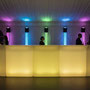 LED Theke 2" Wave complete"- 3x gerade Elemente, 2x Eckmodul
