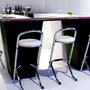 Conic Eventbar "black/white" mit Barhocker Lorenzo
