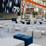 Sitzwürfel weiß, schwarz leihen