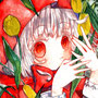 「赤ずきん&黄チューリップ」