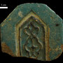 Echantillon 641/4. Fouilles de l'Ak Saray de 1996.  Conservé au Musée Amir Temur de Shahrisabz (photo : C.Ollagnier, 2008)