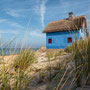 Das blaue Haus am Strand (Heiligenhafen, Deutschland)