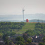 Haldenzeichen auf der Halde Humbert, Blick von der Halde Radbod (Hamm, 9.05.2020) 